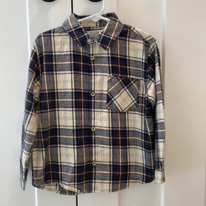 Zara Plaid Flannel toddler boy NWT